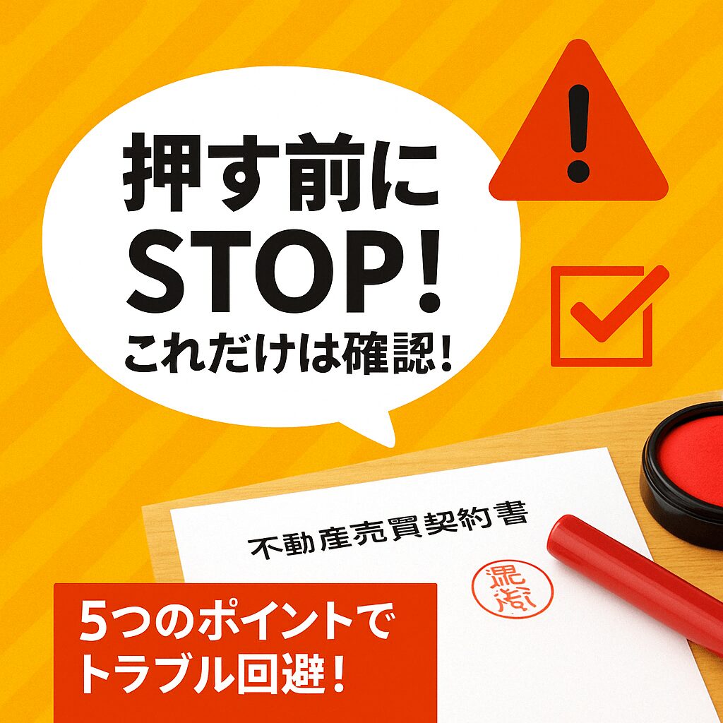【まとめ】不動産売買契約の実印押印は慎重に!知っておきたい5つのポイント