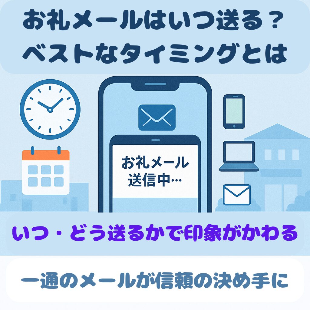 「不動産売却後のお礼メール」を送るタイミングと方法