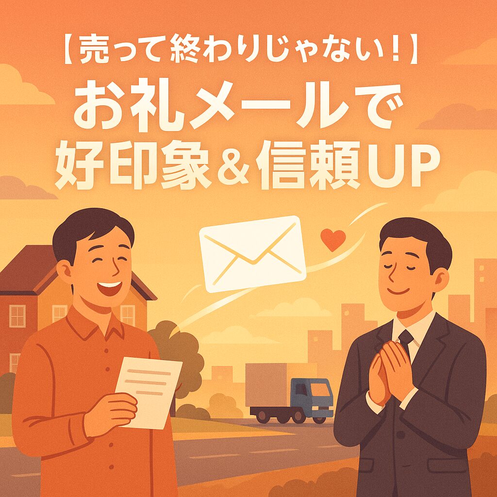 【売ったら終わりじゃない！】不動産売却後こそ差がつく「お礼メール」の極意とは？