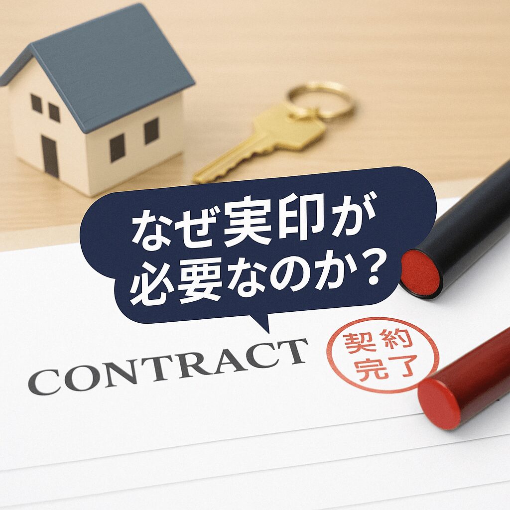 不動産売買契約に実印が必要な理由とは?