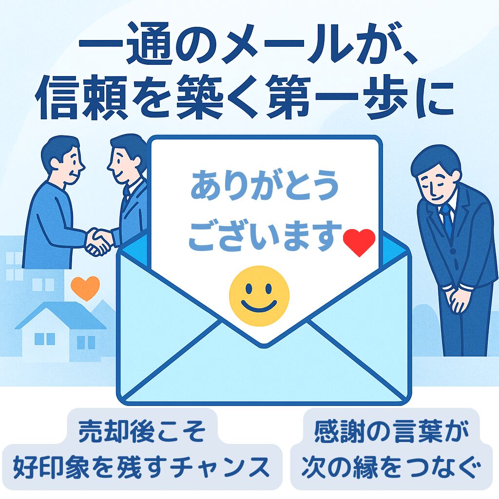 なぜ「不動産売却後のお礼メール」が重要なのか？