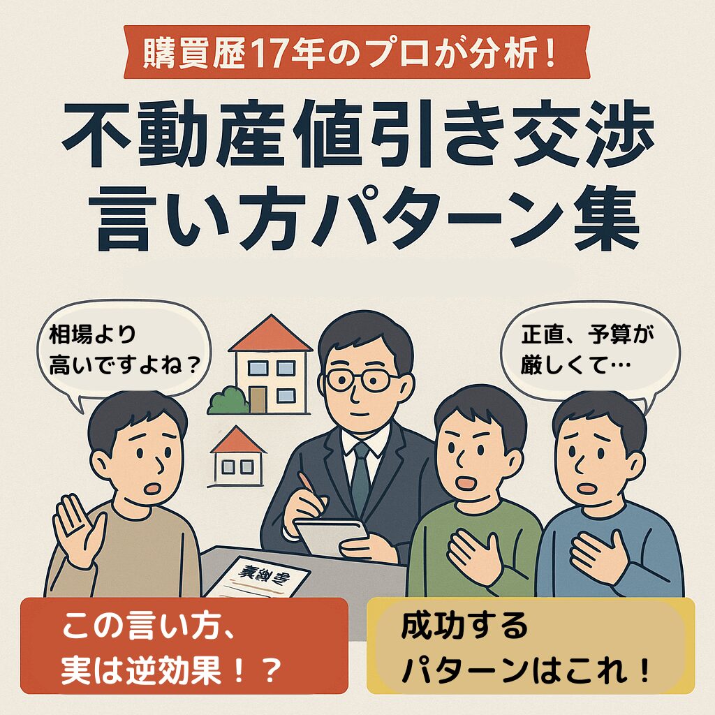 購買歴17年のプロが見た!買主の「不動産 値引き交渉 言い方」パターン集