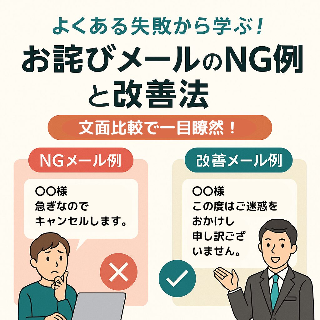 不動産査定キャンセル時の「お詫びメール」でよくあるNG例とその改善法