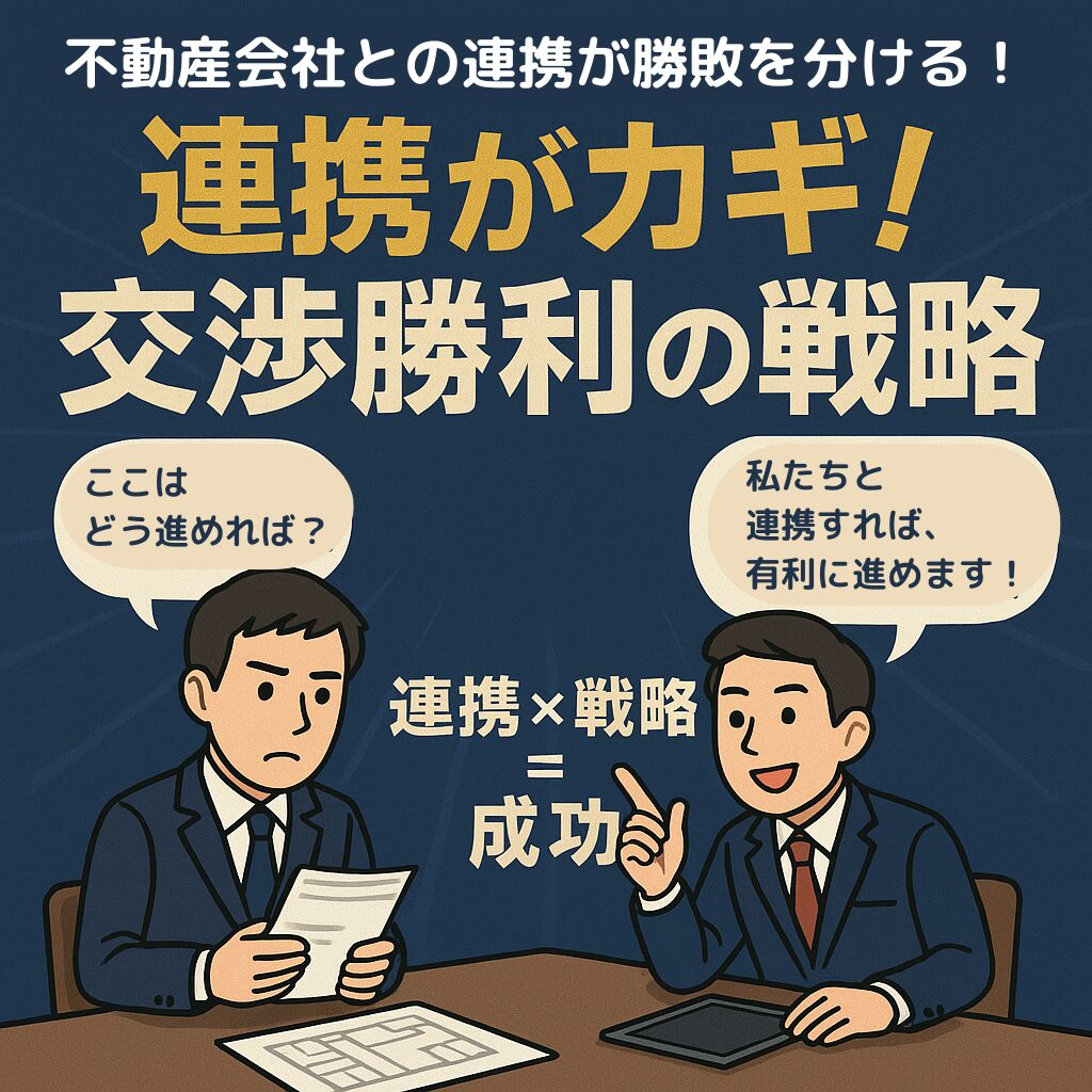 不動産会社との連携が勝敗を分ける!交渉を有利に進める戦略